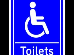 Sign disabled Toilets